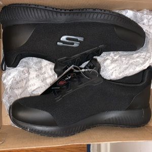Black Brand New Sketchers Memory Foam Work Shoes (non-slip)